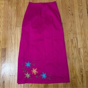 Bliss Magenta Pencil Skirt